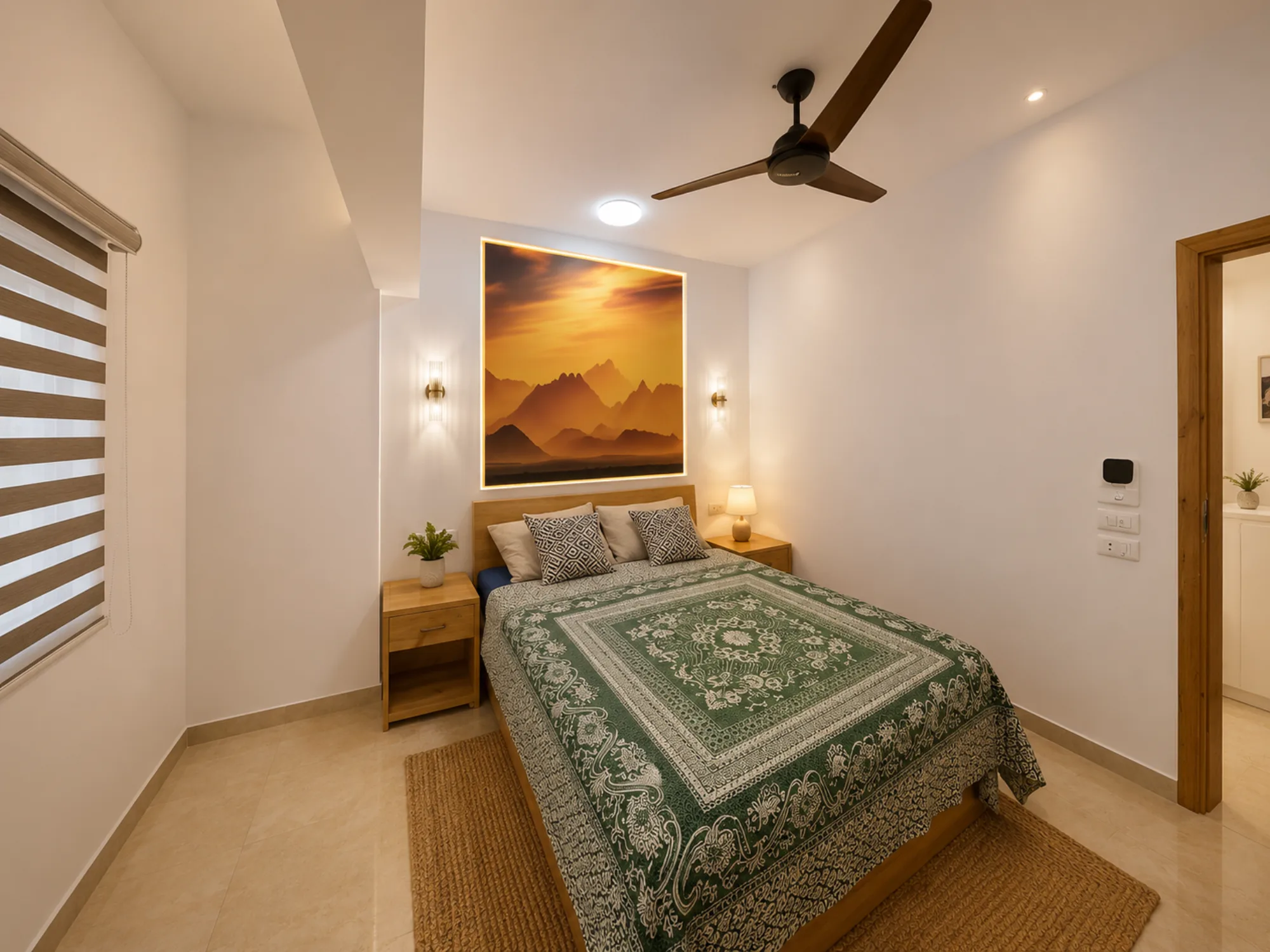 Hauptschlafzimmer mit Doppelbett — Casa Serena Safaga